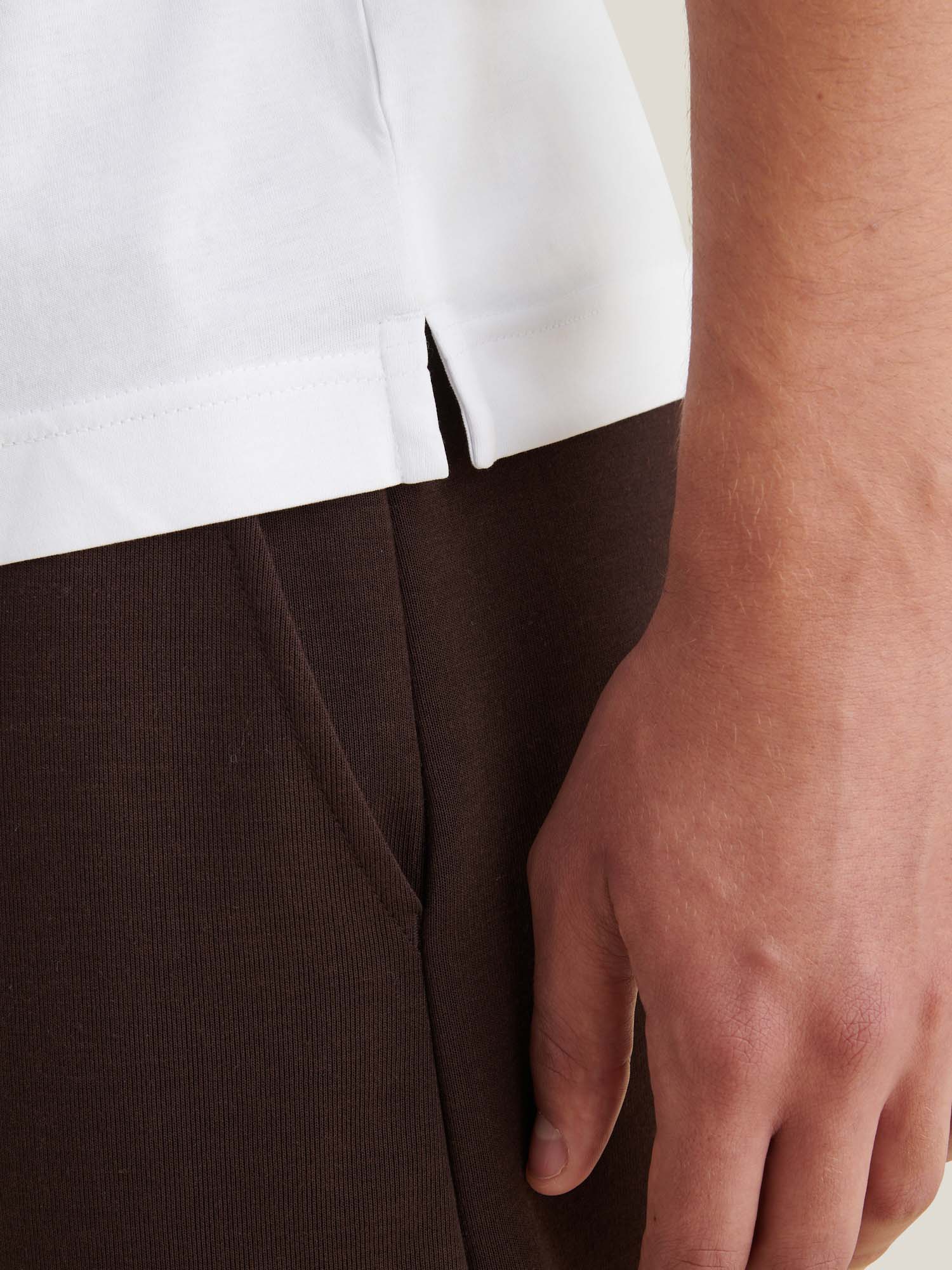 Peckham Rye Mercerised Cotton Bright White T-Shirt